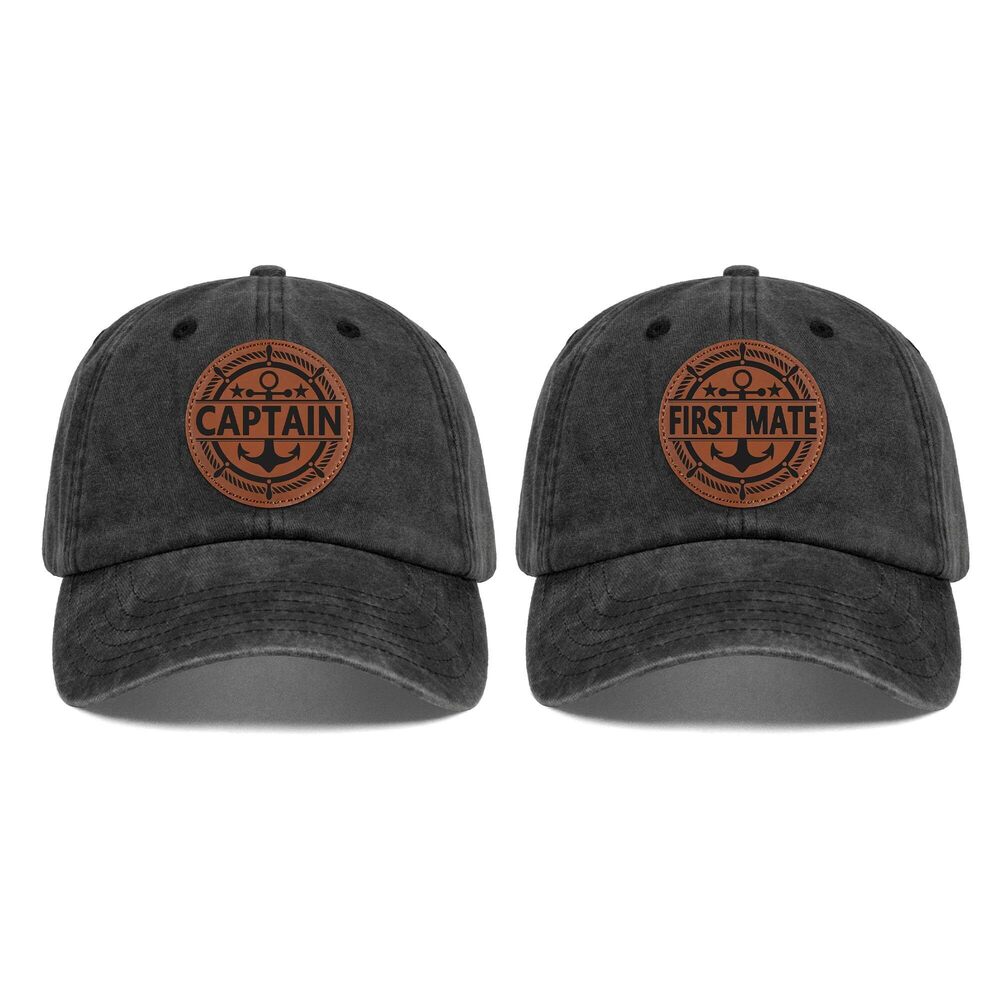 5885 Captain and First Mate Hat ,Cool Boat Gifts for Boat Owners or Boat